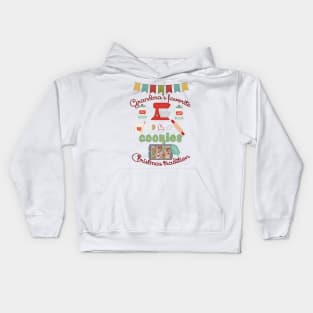 Grandma Products - Grandma's Favorite Christmas Tradition - Cookies Kids Hoodie